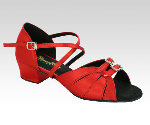 slim fit and wide fit red dance shoes uk