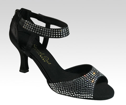 Black high heel latin dance shoes uk